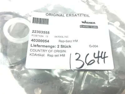 USED WAGNER, REINHARDT-TECHNIK REP SET KIT HM