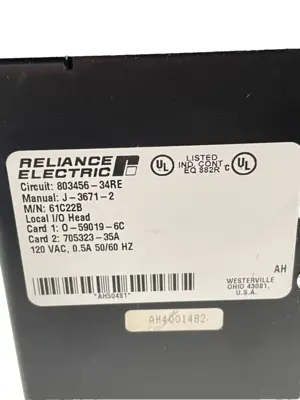 USED RELIANCE ELECTRIC 61C22B AUTOMATE LOCAL I/O HEAD 803456-34RE