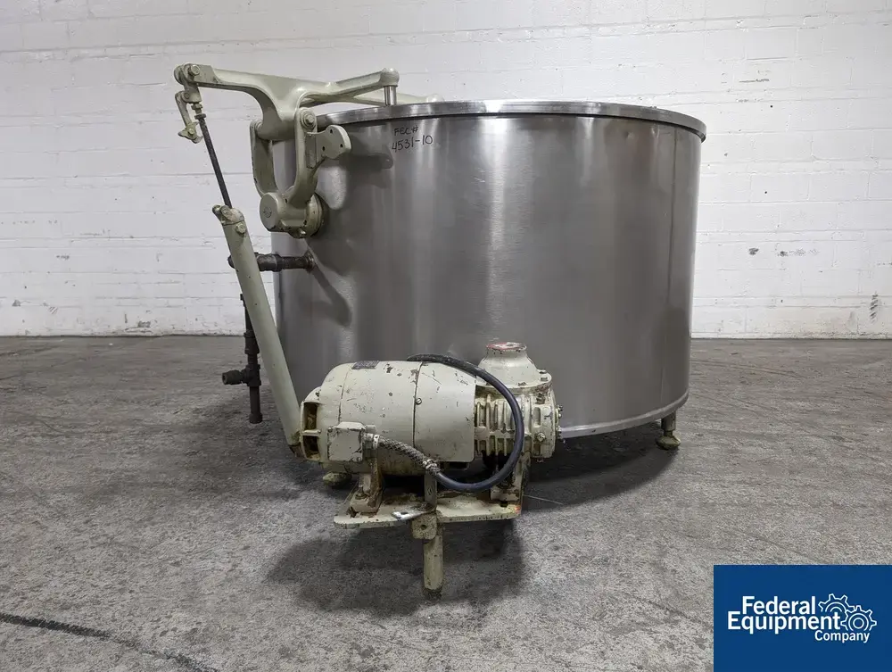 USED Pfaudler 330 Gal Pfaudler Blender, S/S