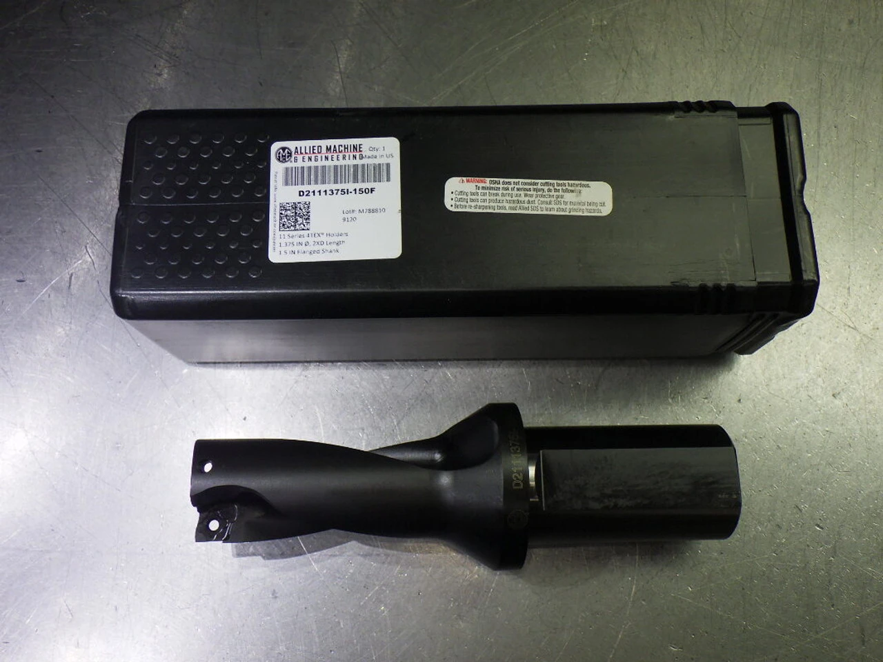 AMEC 4TEX 11 1.375" Coolant Thru 3xD Drill 1.5" Shank D2111375I-150F (LOC2804A)