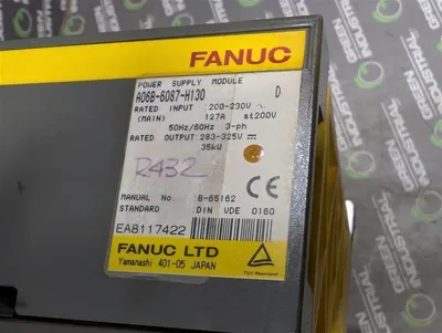FANUC A06B-6087-H130 Alpha Series Servo Drive Power Supply Module Rev. D Used
