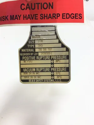 BS&B DKB Rupture Disk