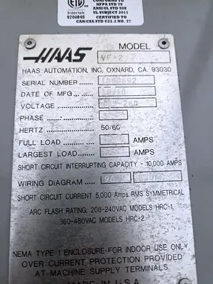Used 2010 HAAS VF-2 Vertical Machining Centers Illinois US | Machinery Marketing International #1323243
