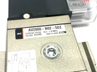 USED SMC SOFT START-UP VALVE, BODY PORTED, M12 4-PIN DIN PLUG