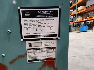 WF Wells F-16 Horizontal Saw