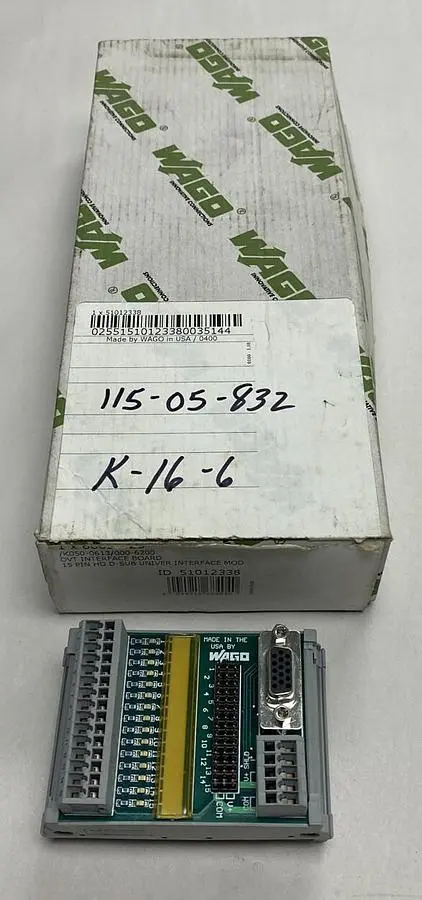 New | in-Stock WAGO 51012338 I/O Boards & Replacement Parts Ohio US | Surplus Asset Holdings #1262457