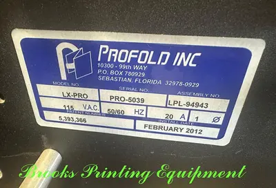 USED 2012 PROFOLD, INC. LX-PRO