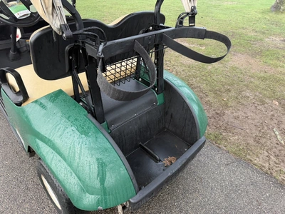 (1) 2017 E-Z-Go golf cart with a Kawasaki gas engine, model 625111G01, includes canopy, ball cover, ...