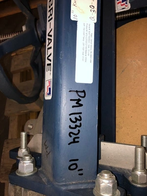 Fabri-Valve 10"-150 knife gate valve, hand wheel operated  New Storeroom Spare