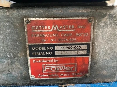 USED Cutter Master Does Not Apply