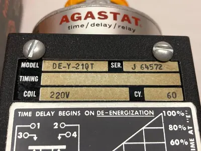 New | in-Stock AGASTAT DE-Y-210T Miscellaneous Equipment (Electrical & Power) Ohio US | Surplus Asset Holdings #1208946