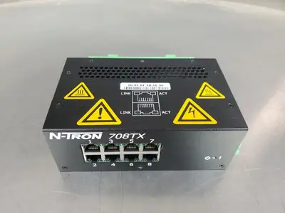 USED N-Tron 708TX Managed Ethernet Switch, 8-Port, 10/100Mbps
