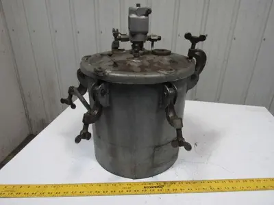 5 Gallon Galvanized Steel Pressure Pot Tank W/Agitator