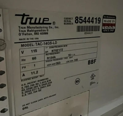 1-0510 True TAC-14GS-LD Open Air Self Contained Display Cooler