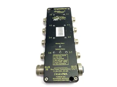 Used Turck DeviceNet Bus Stop 8 Discrete Inputs 11-25VDC Input / Output Modules Michigan US | Maverick Industrial Sales #1424641