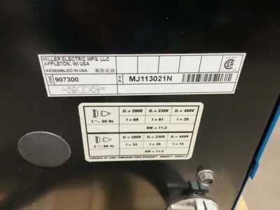 Used MILLER MILLERMATIC 350P INDUSTRIAL-GRADE, MULTI-PROCESS PULSED MIG WELDER Mig Welders Michigan US | Miedema Asset Management Group #1424984