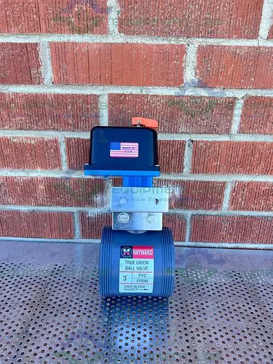 Used HAYWARD CONTROLS EVR6 D SOLENOID VALVE 115 V W/ HAYWARD 3" TRUE UNION BALL VALVE Solenoid Valves California US | Equipment Lab #485522