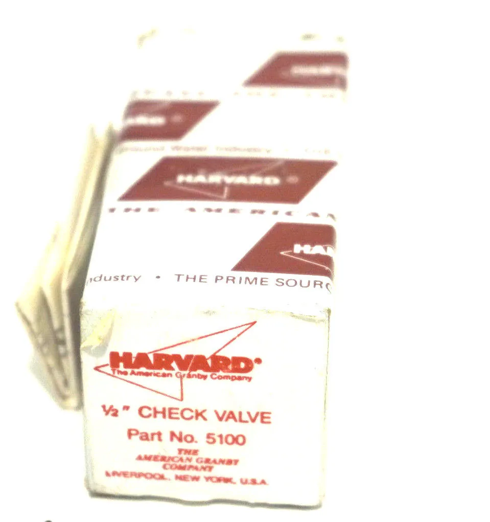 NEW HARVARD 5100 1/2" CHECK VALVE