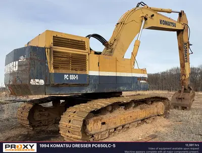 Used 1993 KOMATSU DRESSER PC650LC-5 Crawler Excavators New Jersey US | Proxy Equipment #1381694