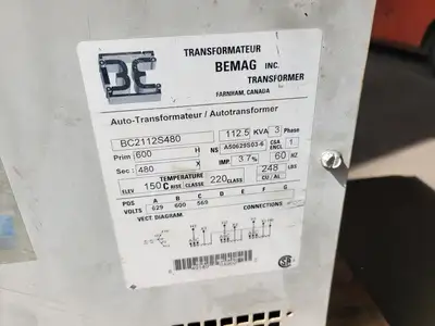 Used BEMAG BC2112S480 Transformers British Columbia CA | Lenmark #1426714