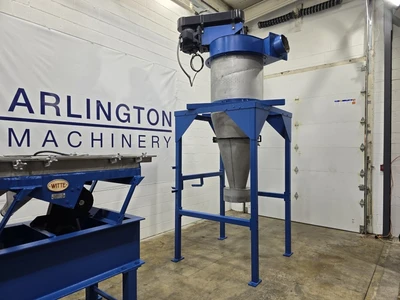 24" Wide X 108" L Witte Fluid Bed Dryer / Classifier With Cyclone