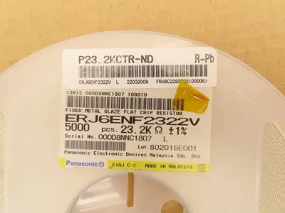 Panasonic ERJ6ENF2322V Fixed Metal Glaze Flat Chip Resistor 23.2K ± 1% 5000 Pcs