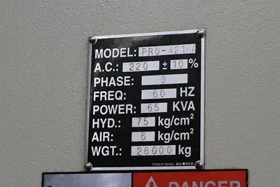 2016 MIGHTY PRO 4216AG MACHINING CENTERS, VERT., N/C & CNC | Prime Machinery (26)