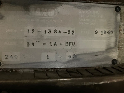 1987 SANO blown film die Blown Film Dies - Single Layer, SIZE 10" - 14.99""" | Mark One Machinery (3)