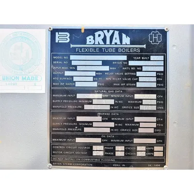 USED BRYAN STEAM LLC CL300-W-FDG
