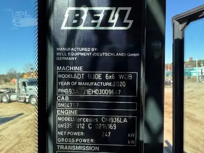 Used 2020 BELL B30E Articulated Dump Trucks Florida US | National Equipment Dealers #1422888