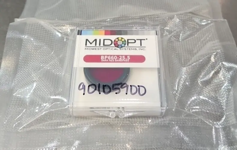Midwest Optical BP660-25.5 Dark Red Bandpass Filter (BIN433)