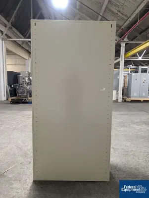 USED Global Containment System Global Industrial Glass & Steel Storage Cabinet