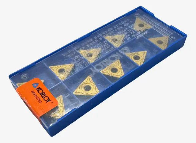 Korloy Carbide Insert TNMG432-HR Grade NC3030 Turning Inserts 10 Pack