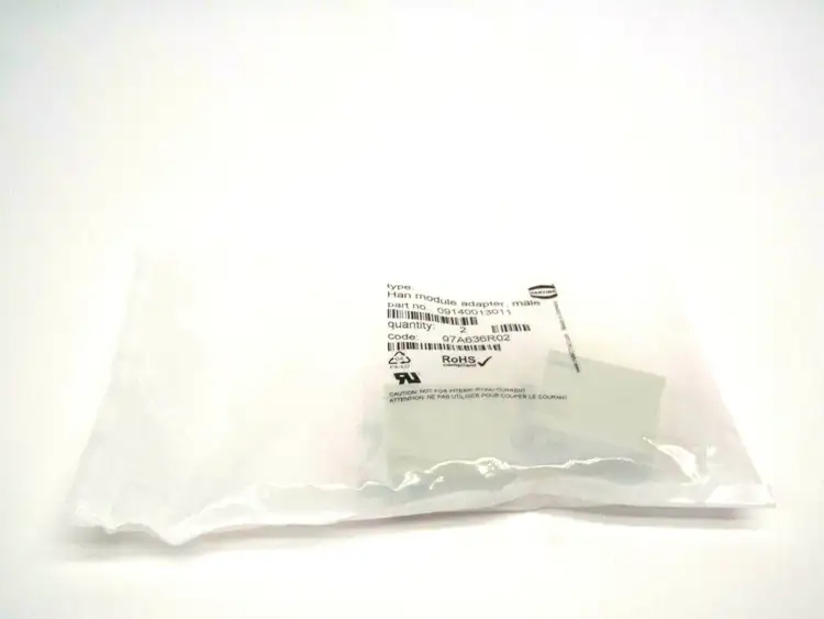 New | in-Stock HARTING 2 PACK HAN MODULE ADAPTER MALE Connector Accessories | Maverick Industrial Sales #1111336