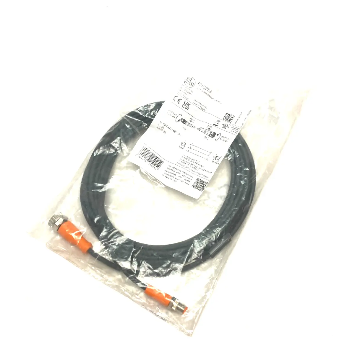 NEW IFM CONNECTION CABLE M8 TO M12