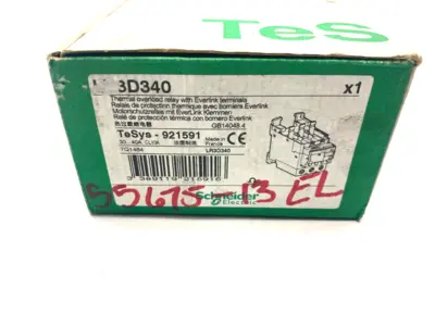 USED SCHNEIDER ELECTRIC TESYS DECA THERMAL OVERLOAD RELAY