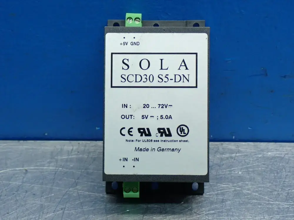 Used SOLA SCD30S5DN DIN Rail Power Supplies Ohio US | HGR 24 #869669