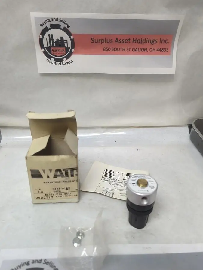 New | in-Stock WATTS R374-01B Solenoid Regulators Ohio US | Surplus Asset Holdings #1239419