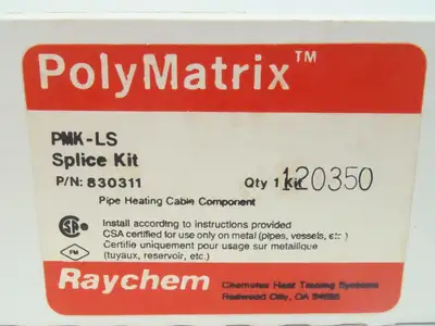 USED RAYCHEM POLYMATRIX PIPE HEATING CABLE SPLICE KIT