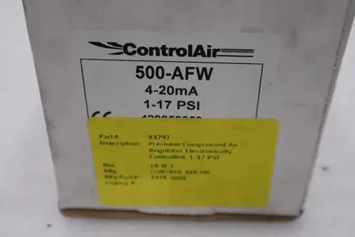 CONTROLAIR 500-AFW 1-17PSI NEW IN BOX STOCK 3007CC