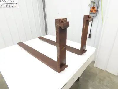 765407 4x42" Class 2 Steel Forklift Forks 16" Carriage 1-Pair 3024/PR