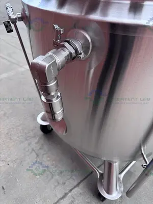USED FELDMEIER 400 LITER STAINLESS STEEL JACKETED REACTOR 100 PSI/FV W/ 3 HP MOTOR