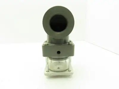 Valvmatic EE125V 1 1/4" Shutoff Valve Double Action Pneumatic Powered PVC