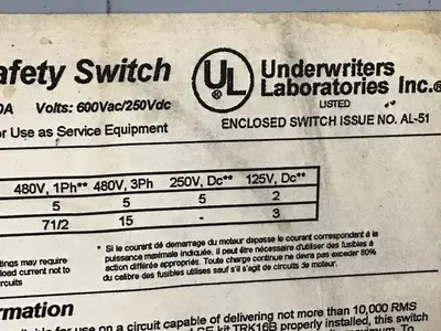 USED GENERAL ELECTRIC / GE TH3361