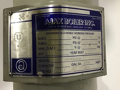 Ajax Boiler SU6060205 Tubular Immersion Heater Assembly