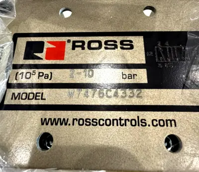 NEW ROSS CONTROLS W7476C4332 SOLENOID VALVE W7476C4332Z
