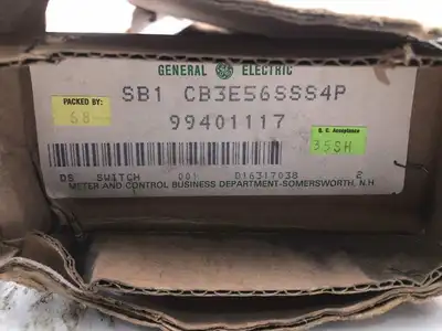 GE General Electric SB1 CB3E56SSS4P Control and Transfer Switch -NIB