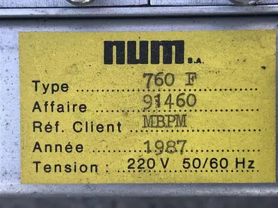 USED NUM 760F 91460
