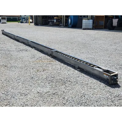 Used 6" Dia. X 46' L Conveyors Inc Stainless Steel Distribution Screw Conveyor