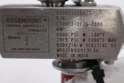 ROSEMOUNT 3051T / 3051TG2A2B21AS5K5 NEW TRANSMITTER W/ C30612-2126-0000 #G109